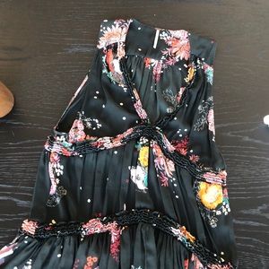 Free people grey floral dress